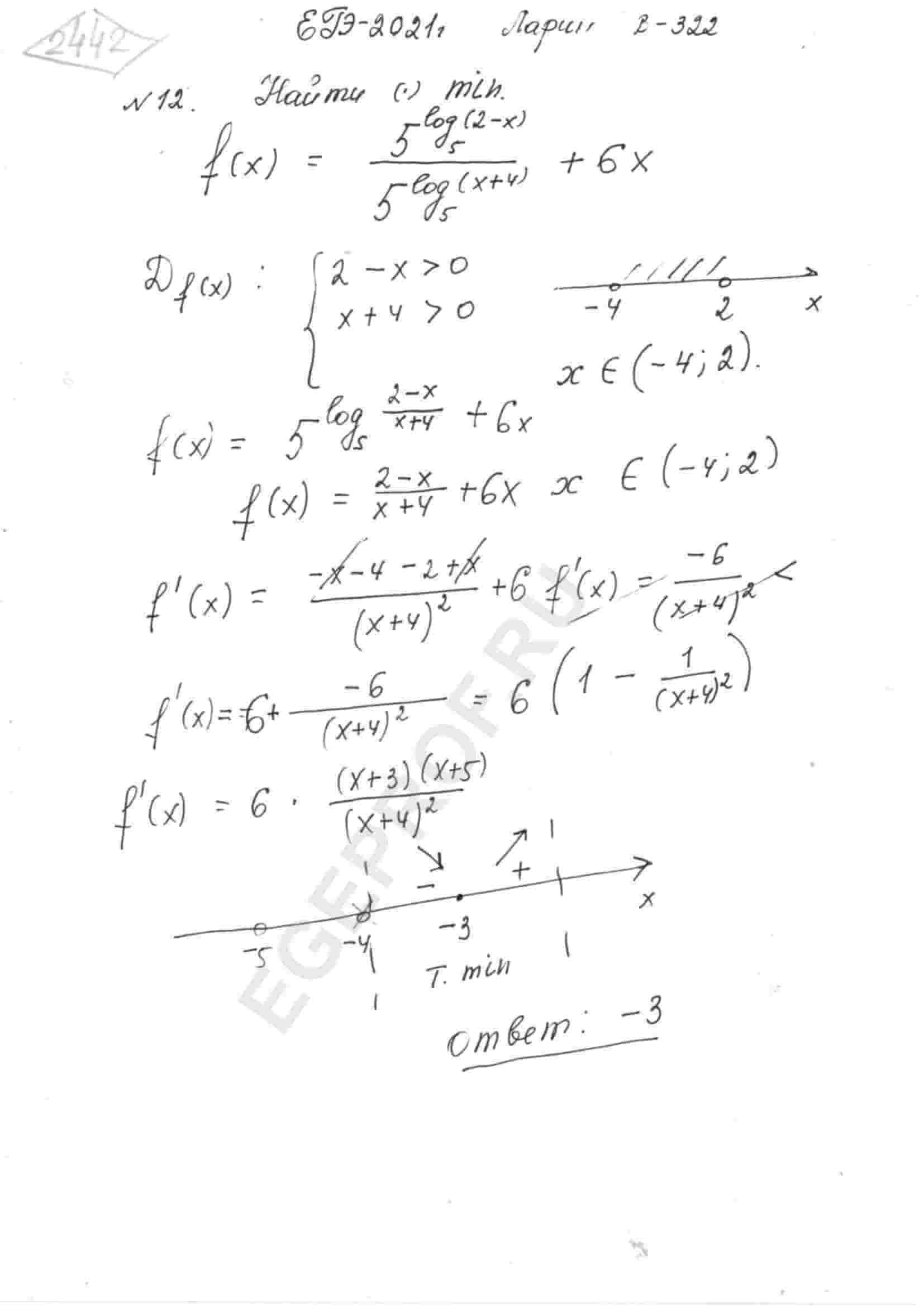 f-x-5-log-5-2-x-5-log-5-x-4-6x