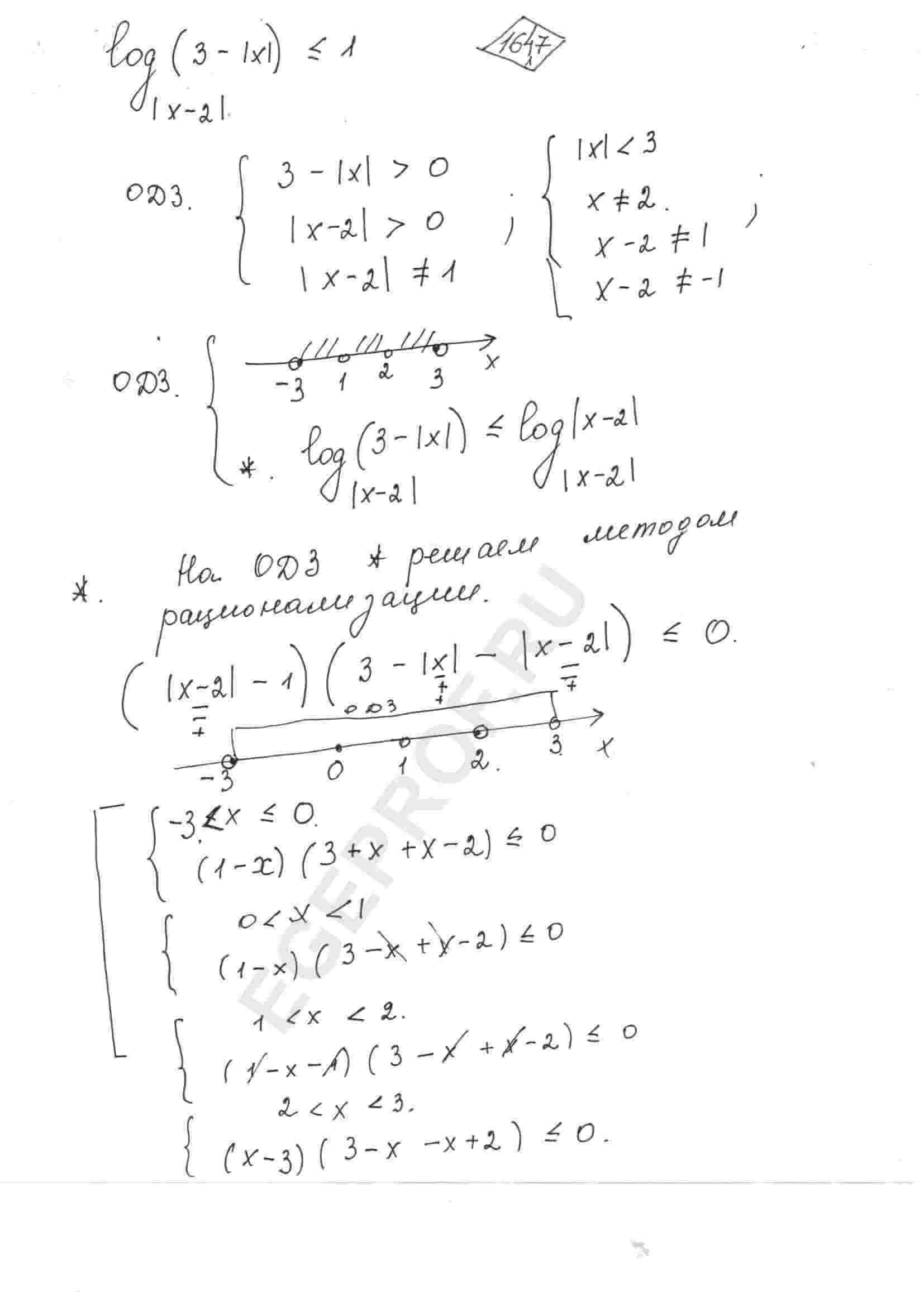 Решить неравенство log_{abs(x-2)}(3-abs(x))<=1