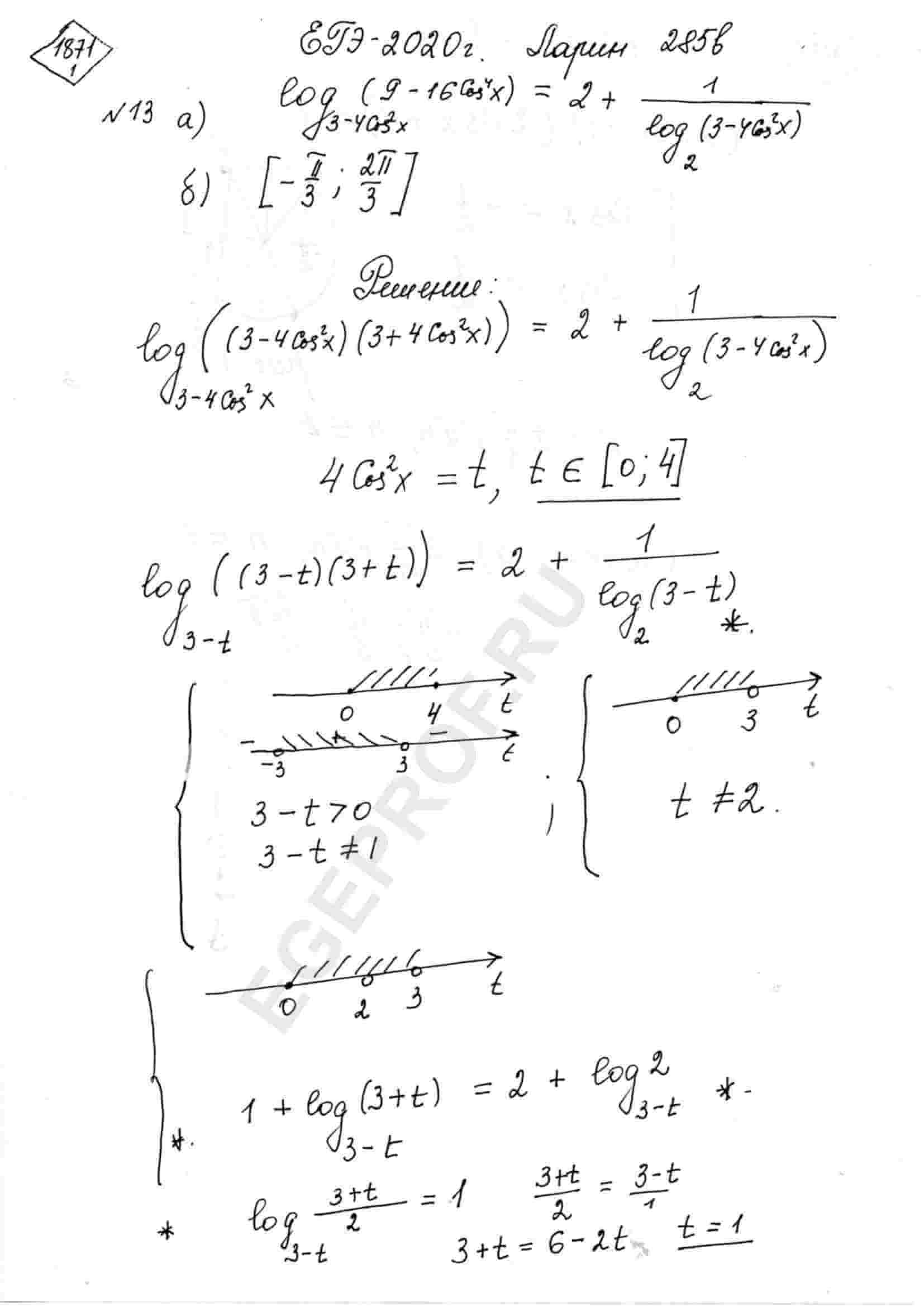 log-3-4cos-2-x-9-16cos-4-x-2-1-log-2-3-4cos