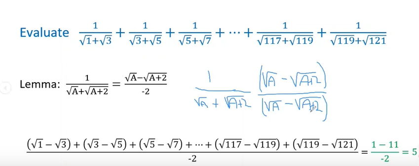 evaluate-1-1-sqrt3-1-sqrt3-sqrt5-1-11-sqrt119